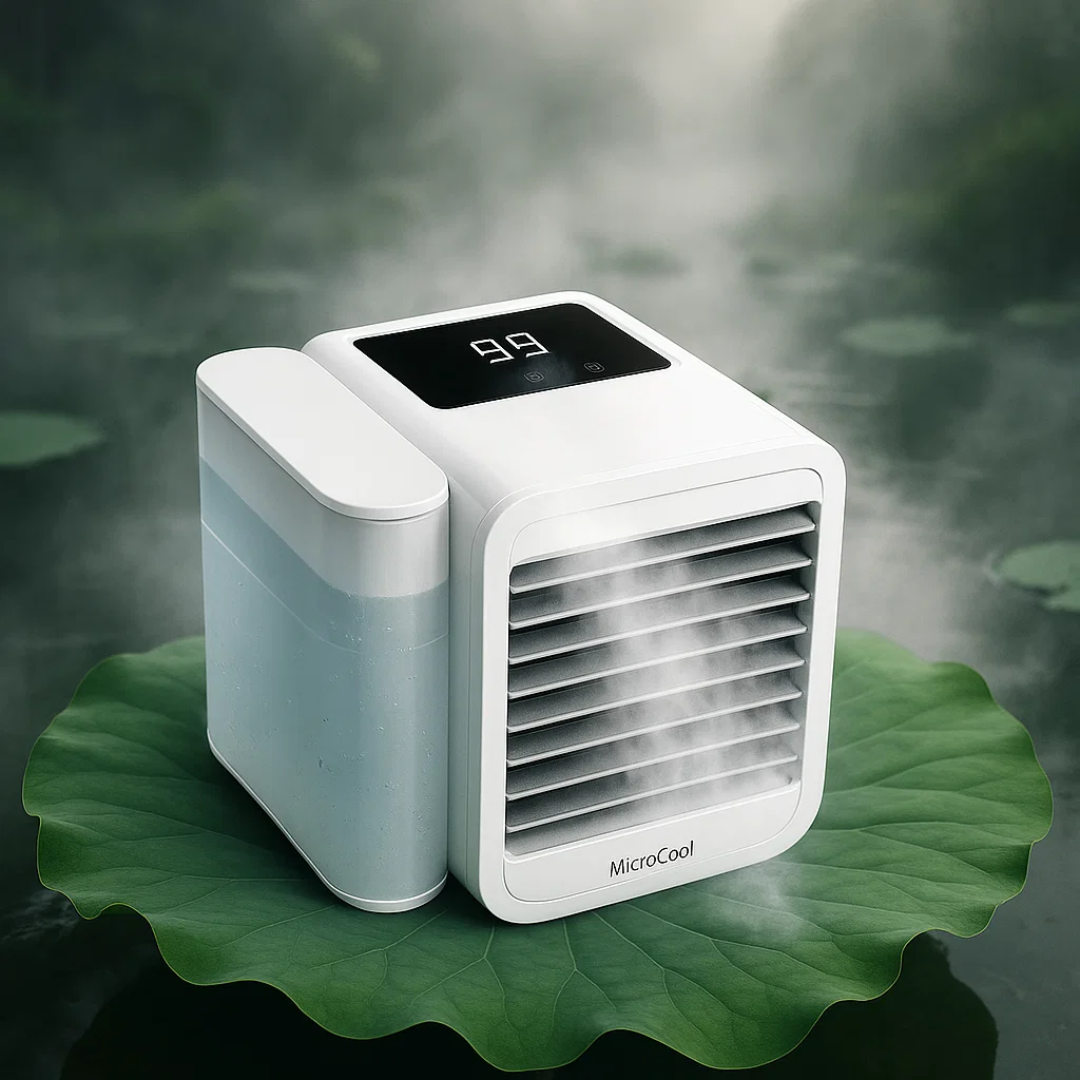 Portable Mini Air Conditioner with 1000ml Water Tank and Adjustable Fan