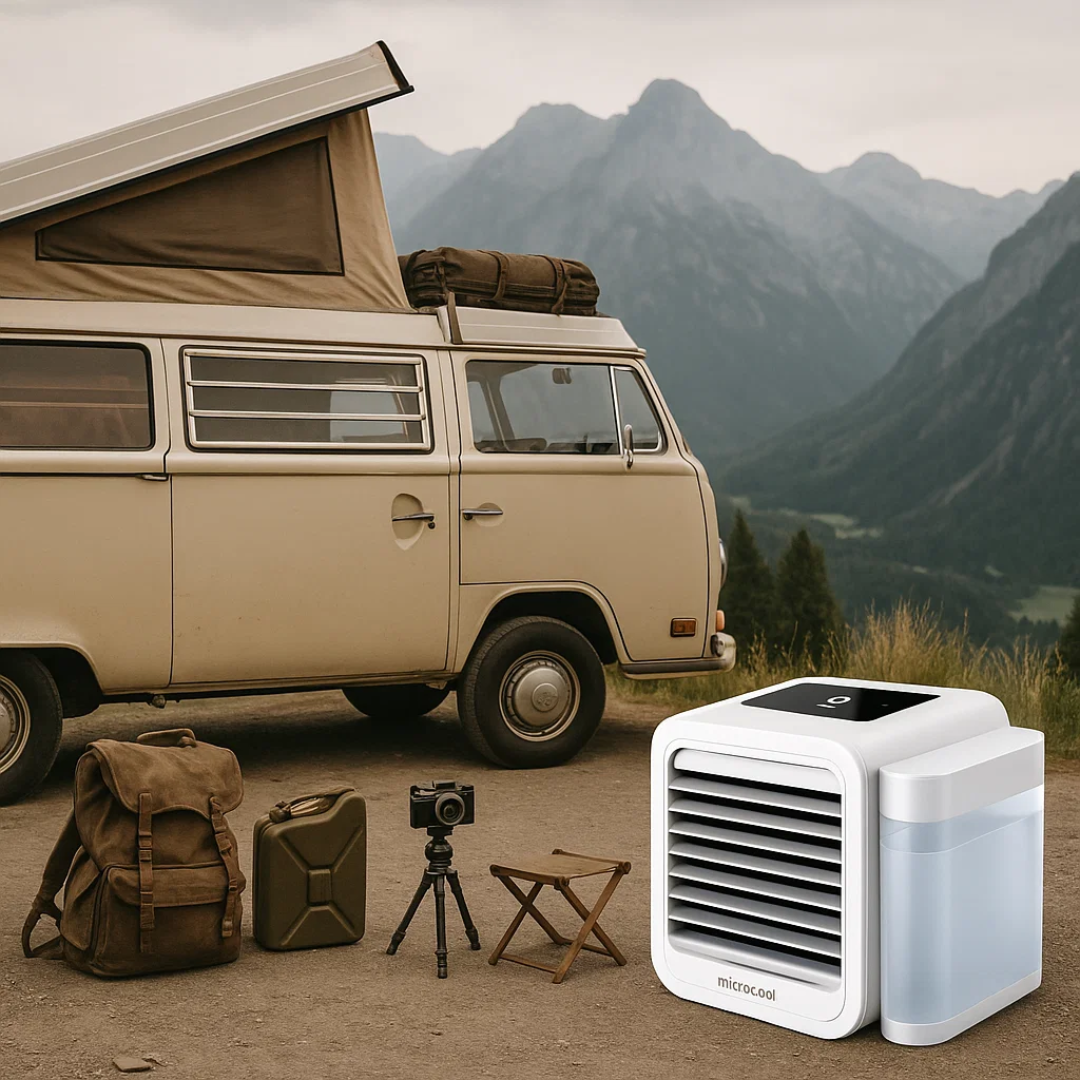 Portable Mini Air Conditioner with 1000ml Water Tank and Adjustable Fan