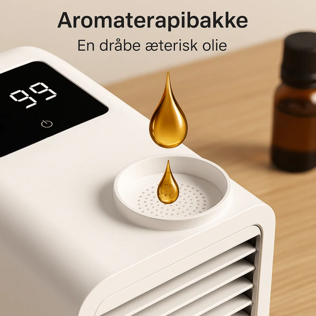 Portable Mini Air Conditioner with 1000ml Water Tank and Adjustable Fan