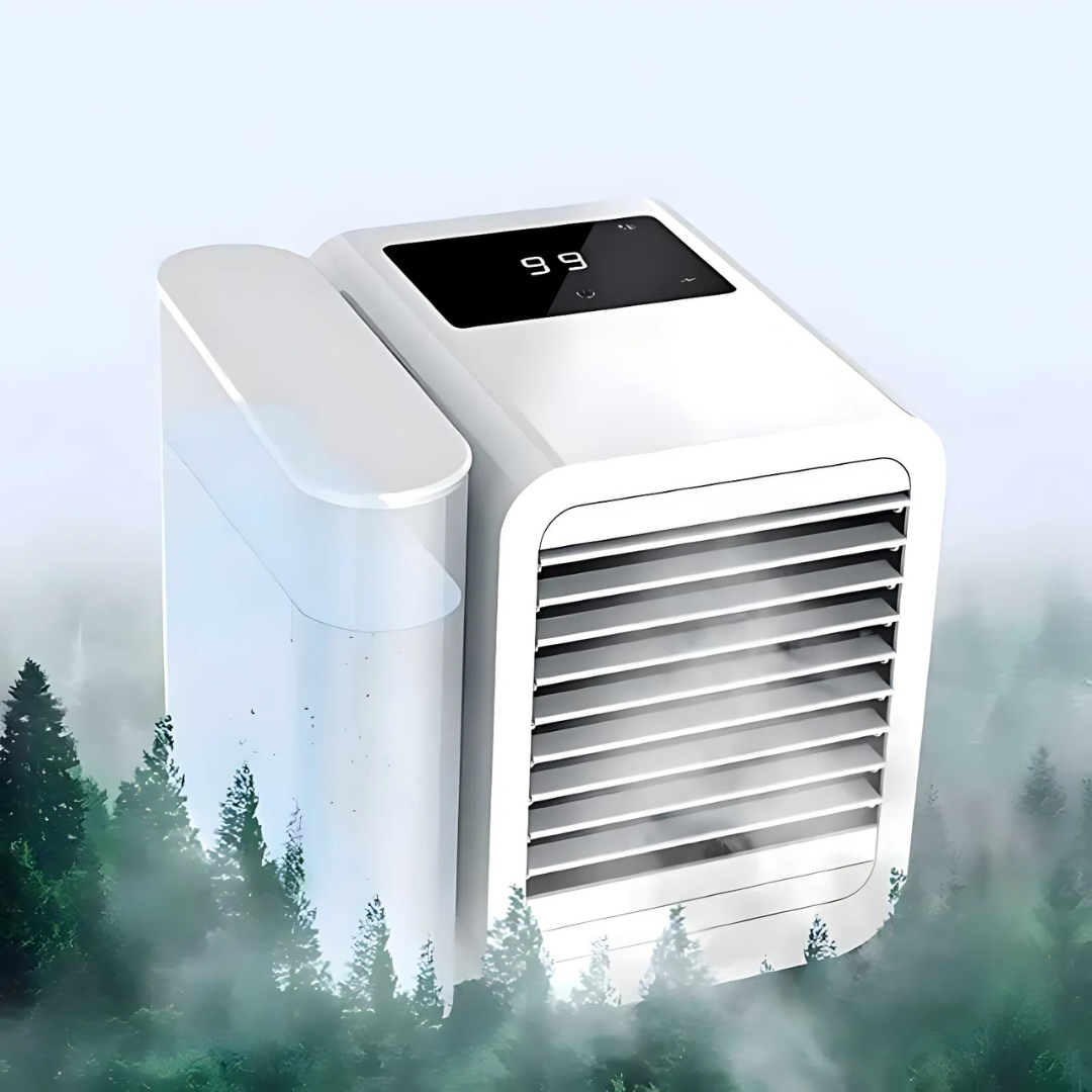 Portable Mini Air Conditioner with 1000ml Water Tank and Adjustable Fan