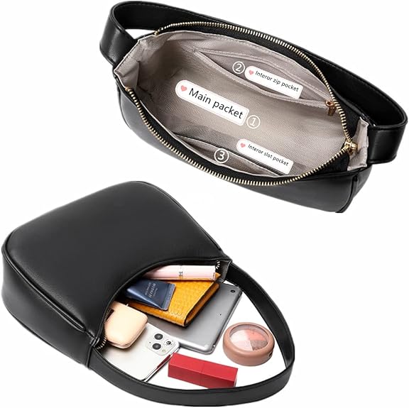 Mini Hobo Bag with Zipper Closure - Stylish and Versatile