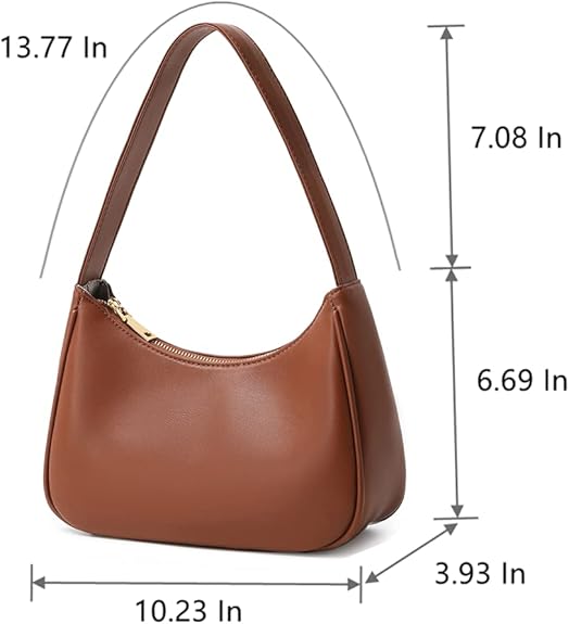 Mini Hobo Bag with Zipper Closure - Stylish and Versatile