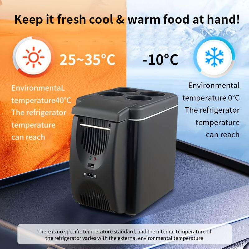 6L Portable Mini Fridge for Car and Travel