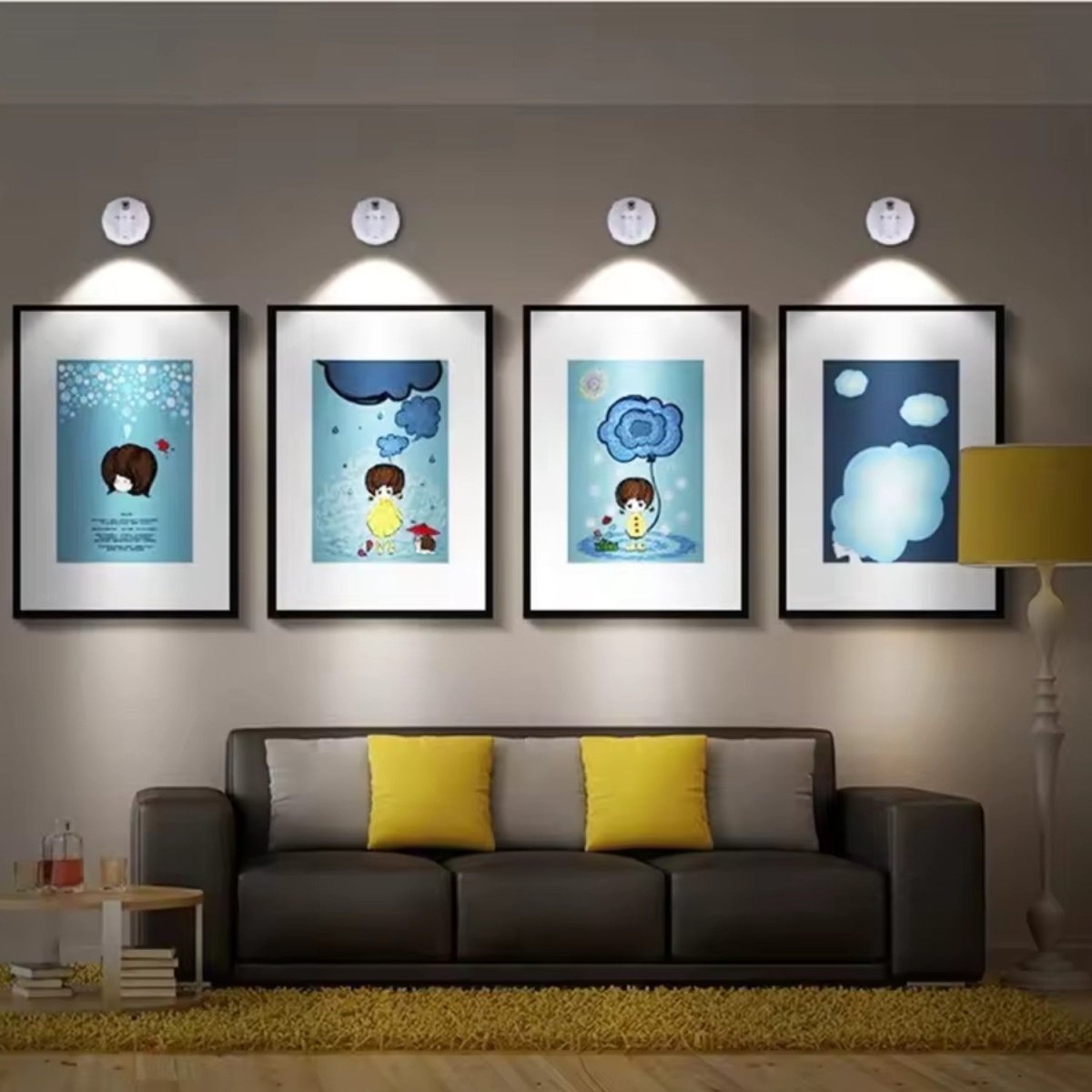 Adjustable Mini LED Spotlight with Remote Control