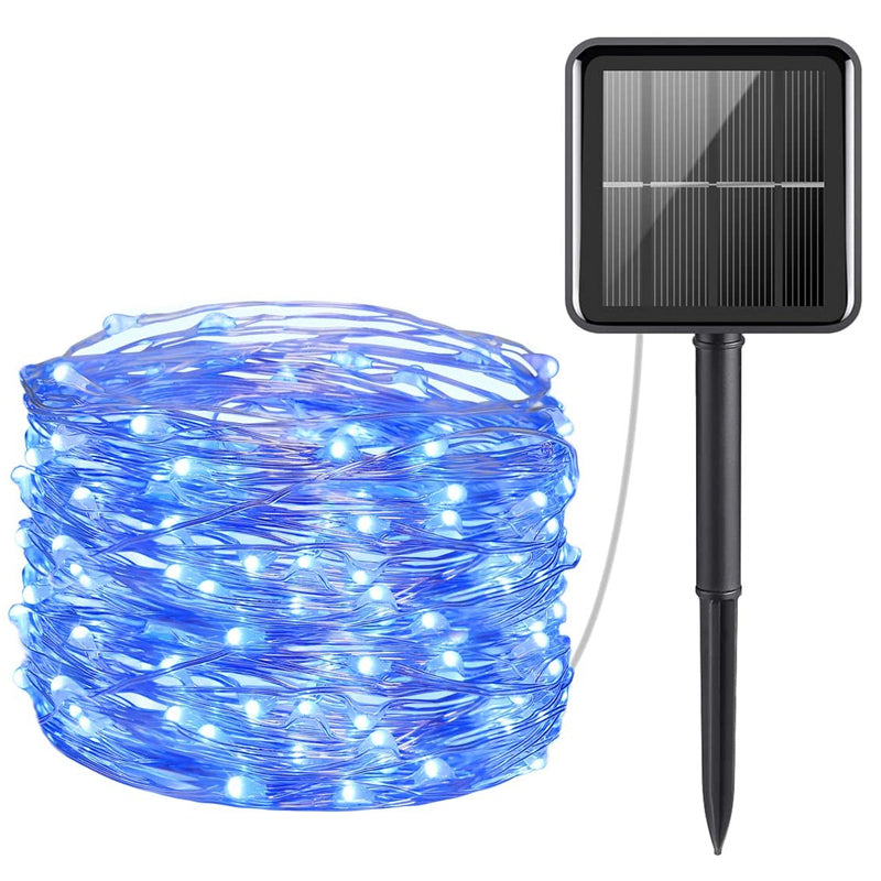 Solar-Powered 33 ft Mini String Lights with 200 LEDs