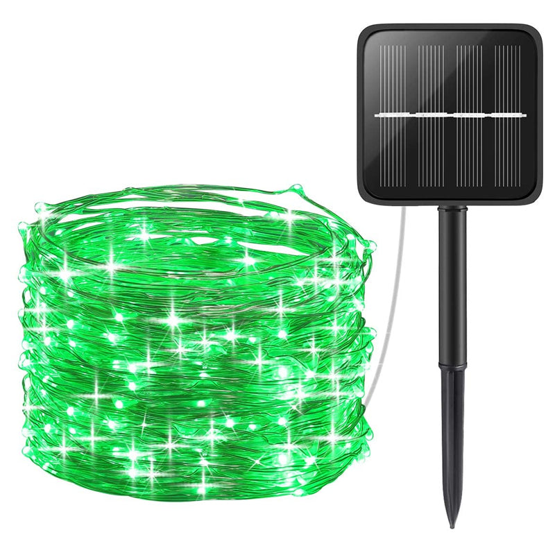 Solar-Powered 33 ft Mini String Lights with 200 LEDs