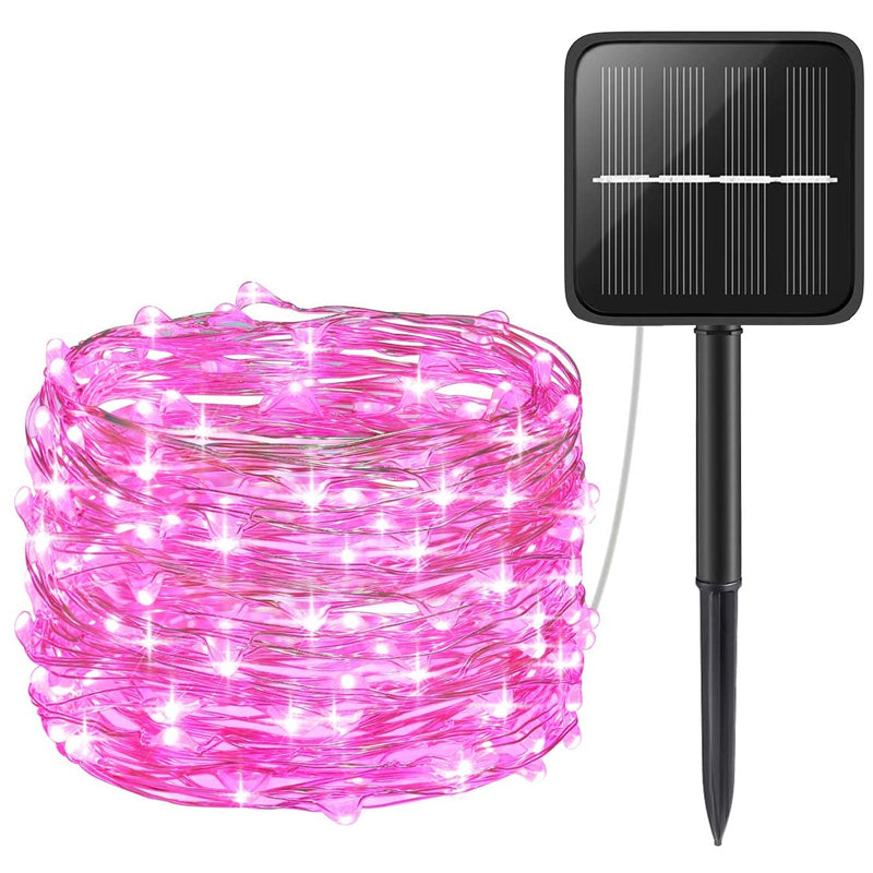 Solar-Powered 33 ft Mini String Lights with 200 LEDs