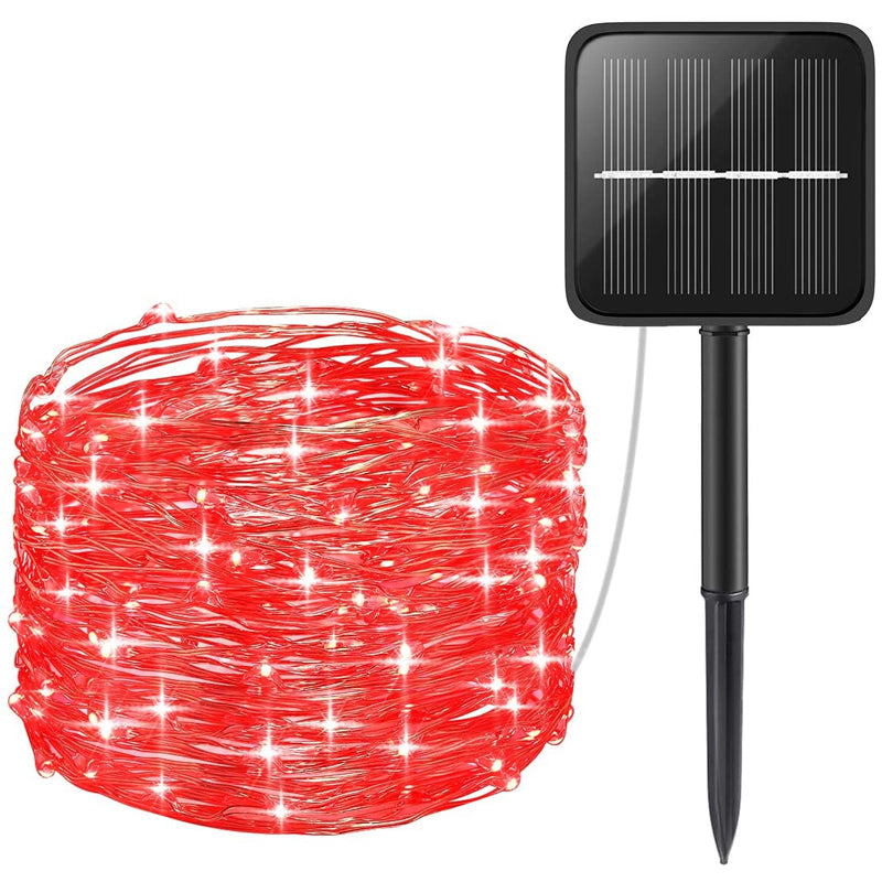 Solar-Powered 33 ft Mini String Lights with 200 LEDs