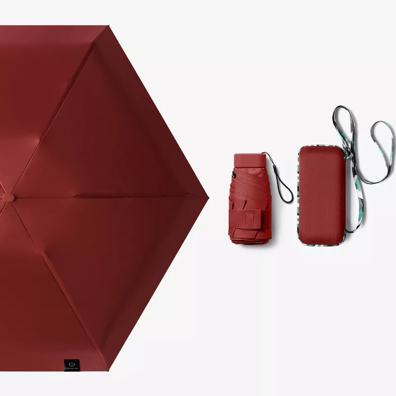 Compact Travel Umbrella with UV Protection and Quick-Dry Features
