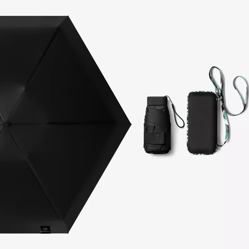 Compact Travel Umbrella with UV Protection and Quick-Dry Features