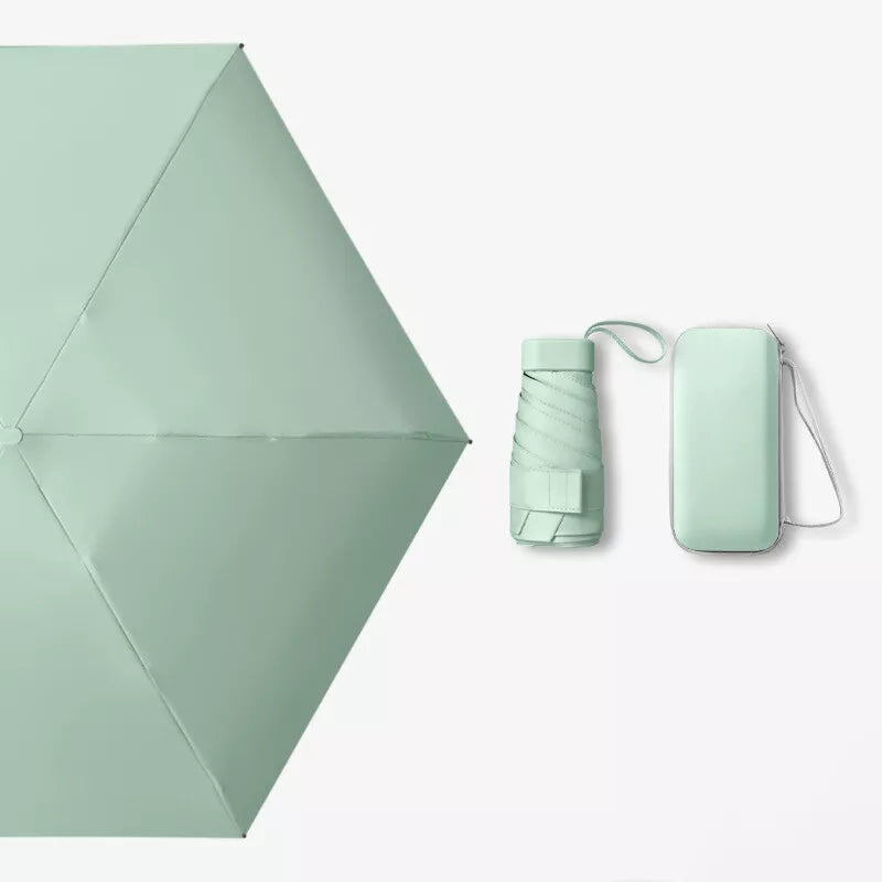 Compact Travel Umbrella with UV Protection and Quick-Dry Features