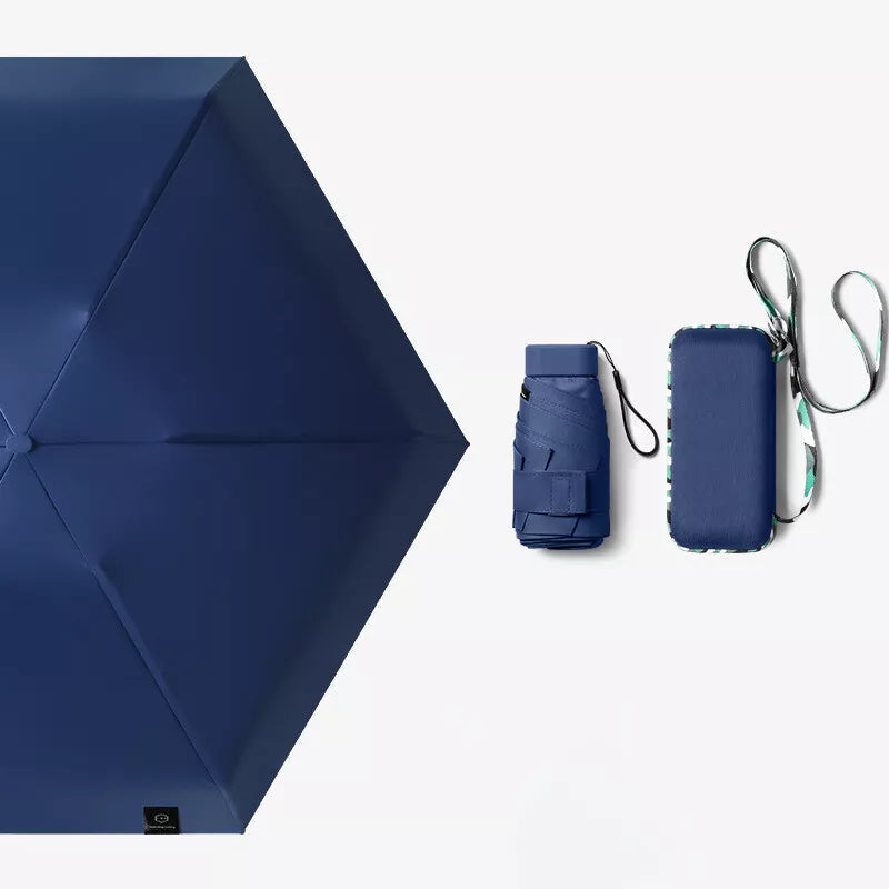 Compact Travel Umbrella with UV Protection and Quick-Dry Features