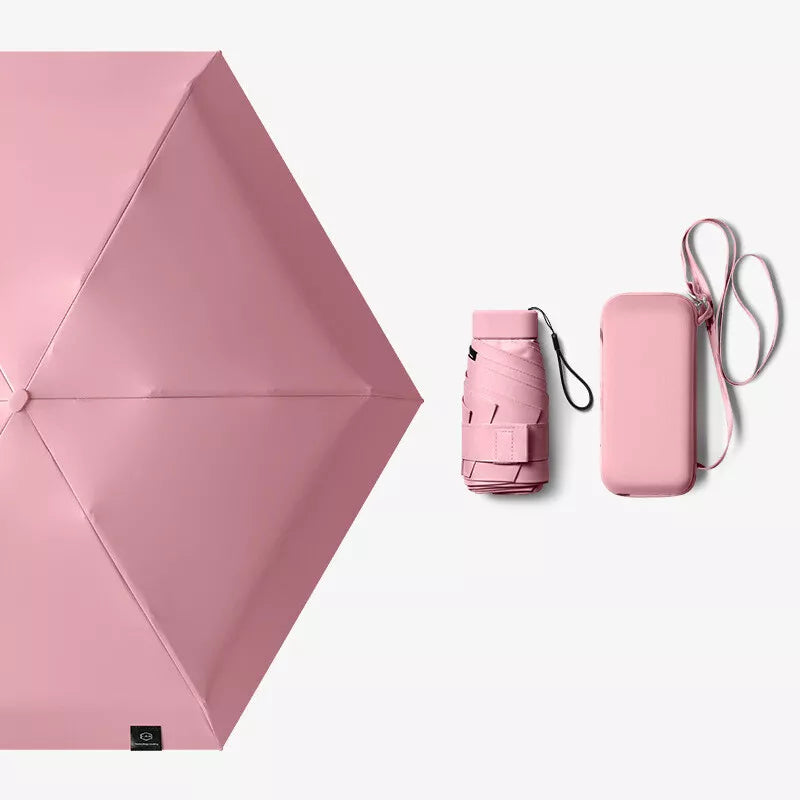 Compact Travel Umbrella with UV Protection and Quick-Dry Features