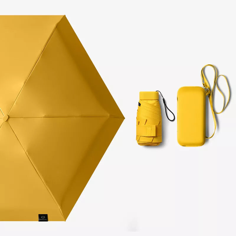 Compact Travel Umbrella with UV Protection and Quick-Dry Features