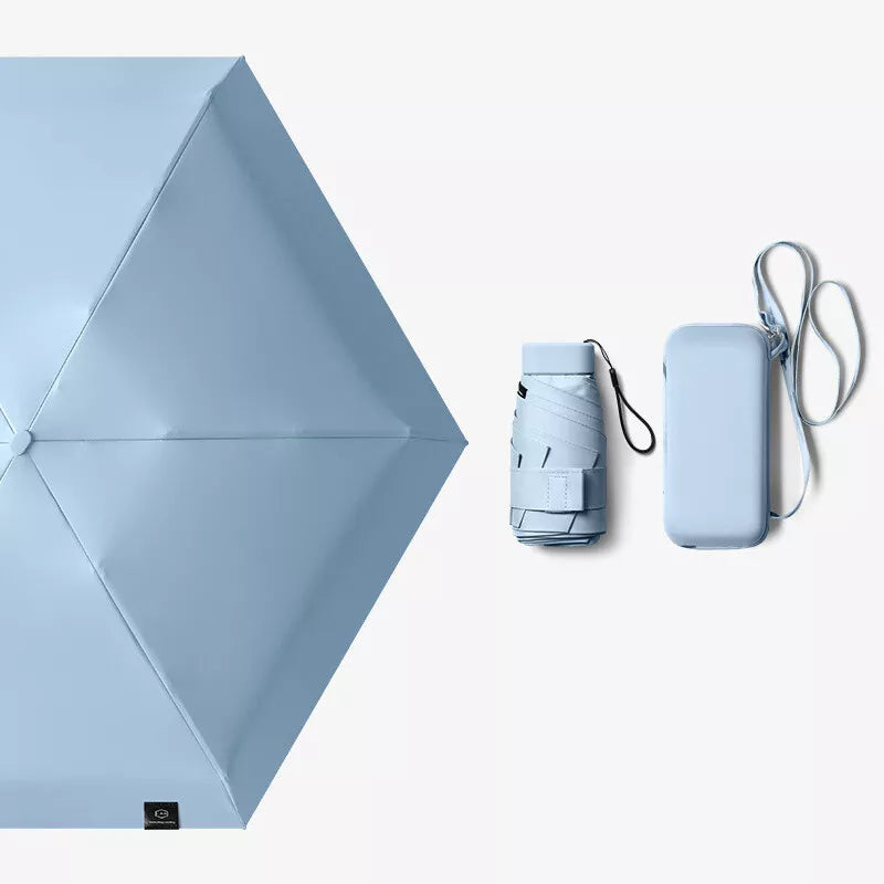 Compact Travel Umbrella with UV Protection and Quick-Dry Features