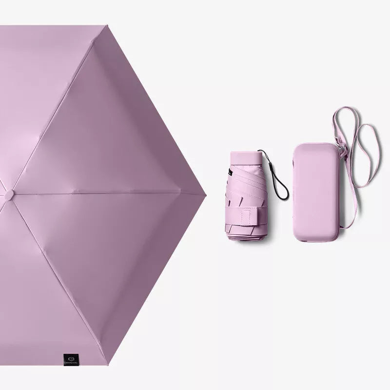 Compact Travel Umbrella with UV Protection and Quick-Dry Features