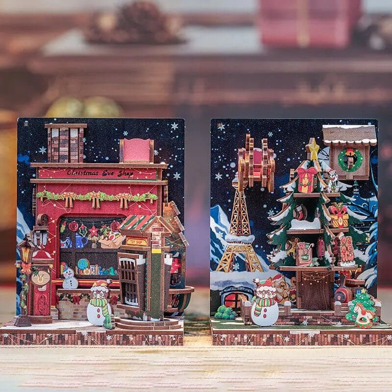 DIY Mini Christmas Bookend Building Kit