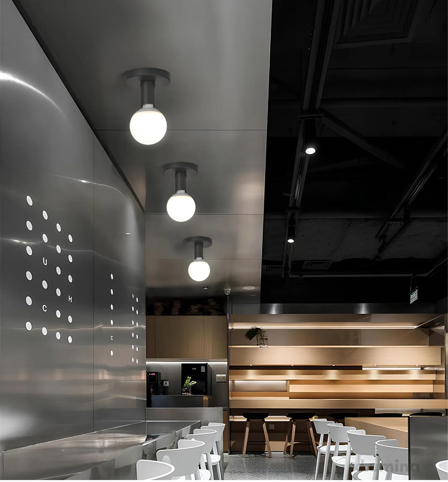 Minimalist LED Ceiling Lamp with Dimming Feature