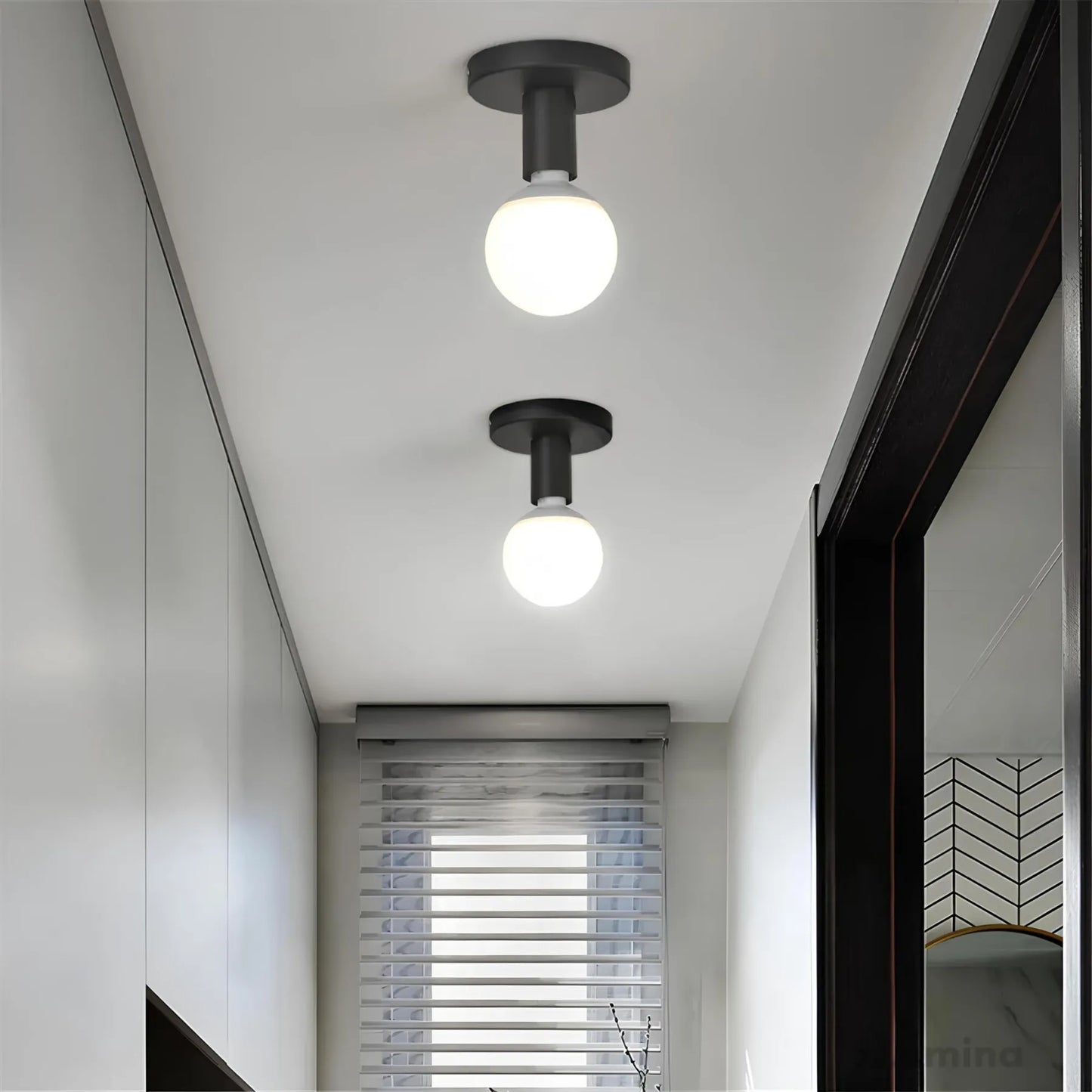 Minimalist LED Ceiling Lamp with Dimming Feature