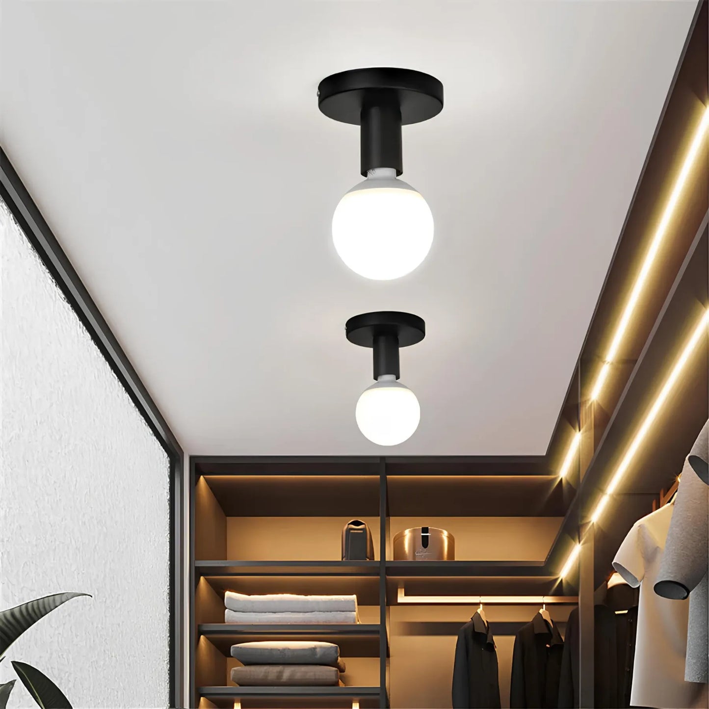 Minimalist LED Ceiling Lamp with Dimming Feature