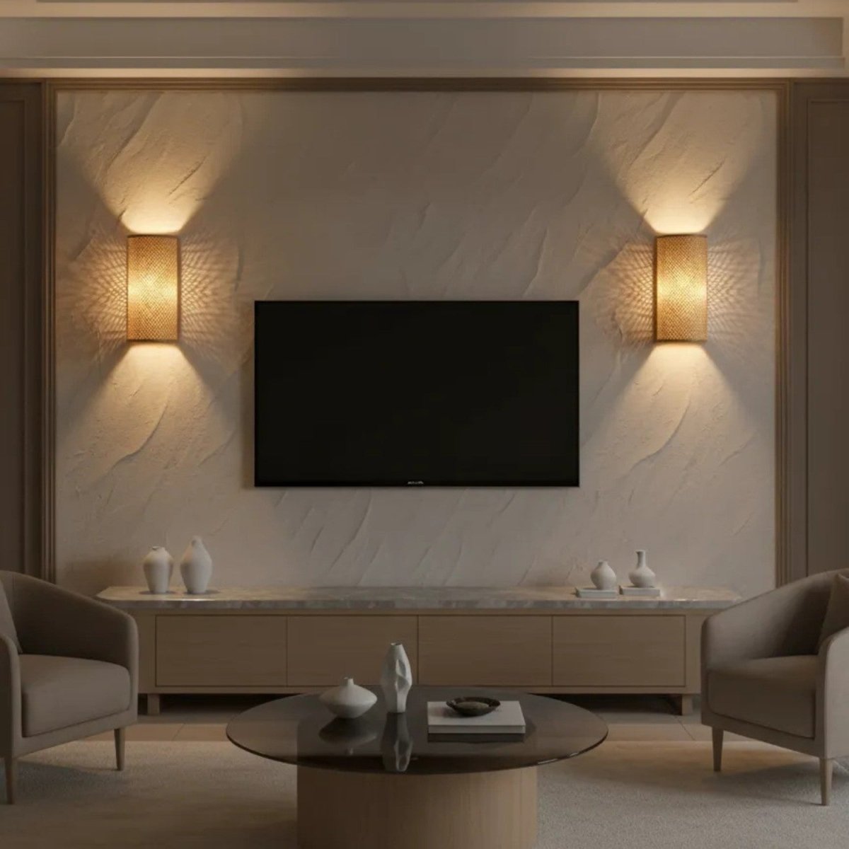 Minimalist Bamboo Wall-Mounted Lamp