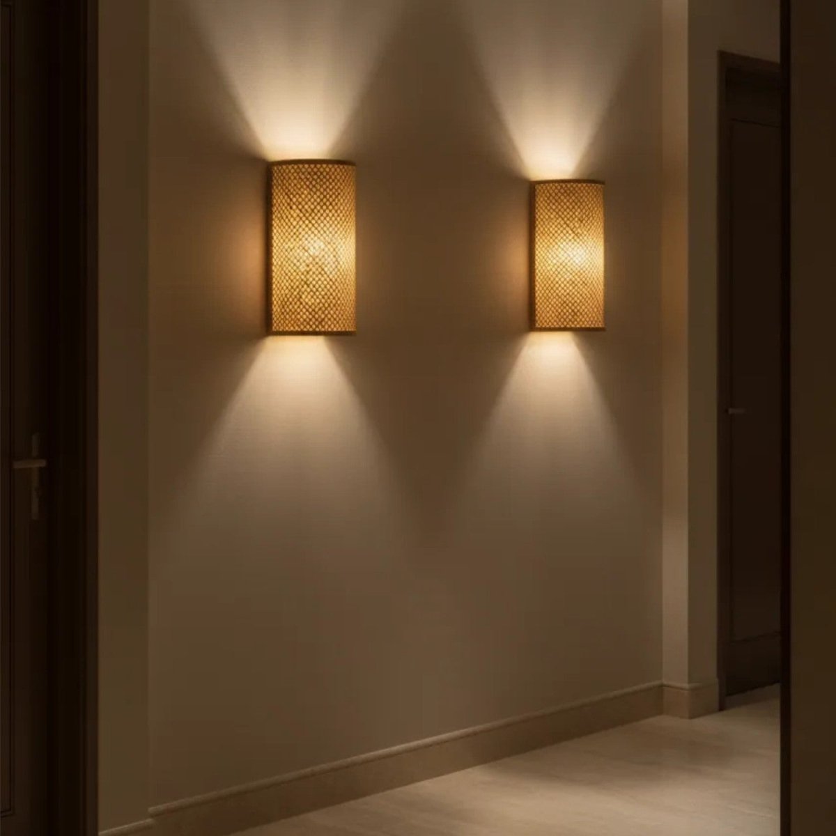 Minimalist Bamboo Wall-Mounted Lamp