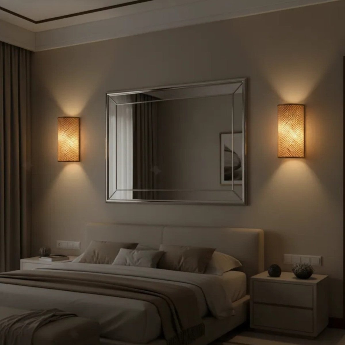 Minimalist Bamboo Wall-Mounted Lamp