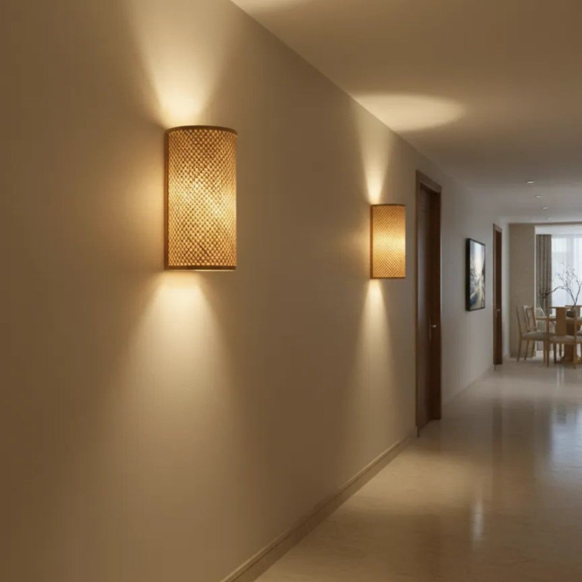 Minimalist Bamboo Wall-Mounted Lamp