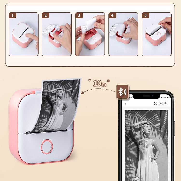 Portable Wireless Mini Printer for Mobile Printing