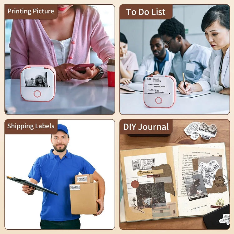 Portable Wireless Mini Printer for Mobile Printing