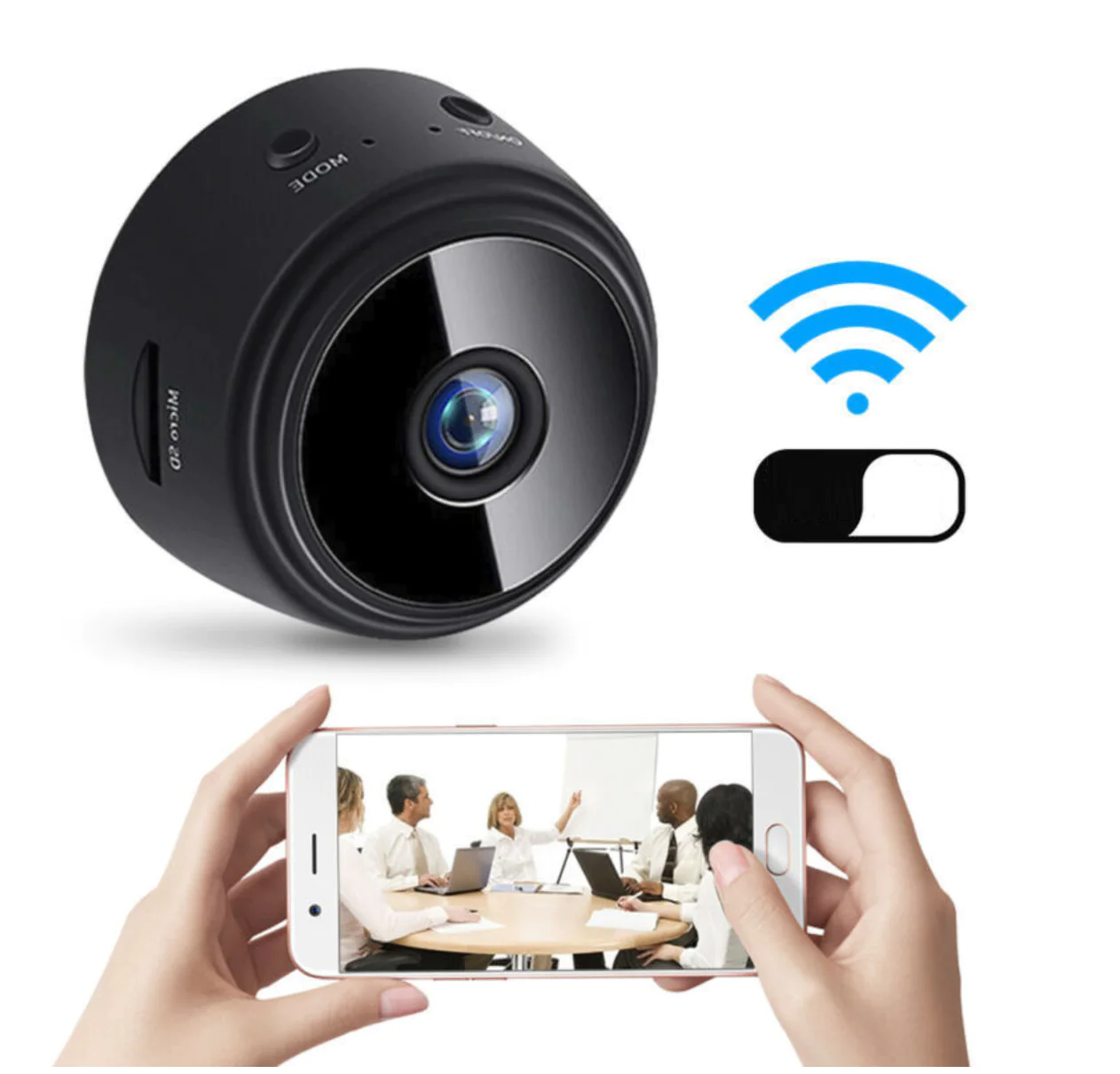 1080P WiFi Surveillance Camera with Night Vision and Motion Detection