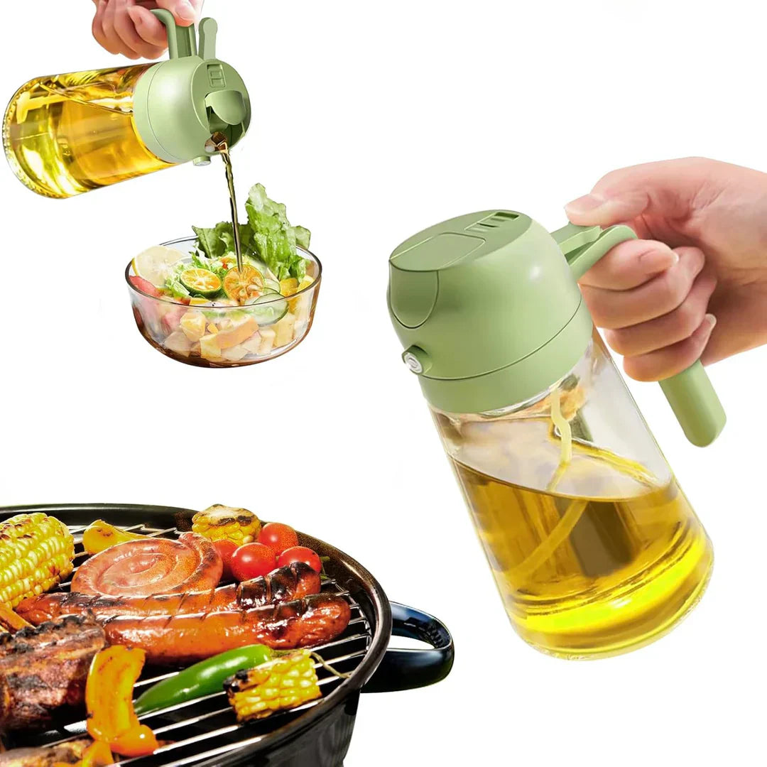 Refillable Glass Oil and Vinegar Spray Pourer