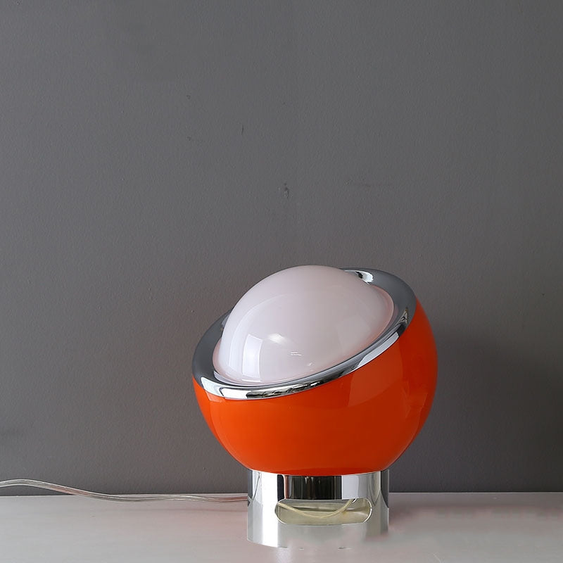 Minimalist Bauhaus Table Lamp with Opal Glass Shade