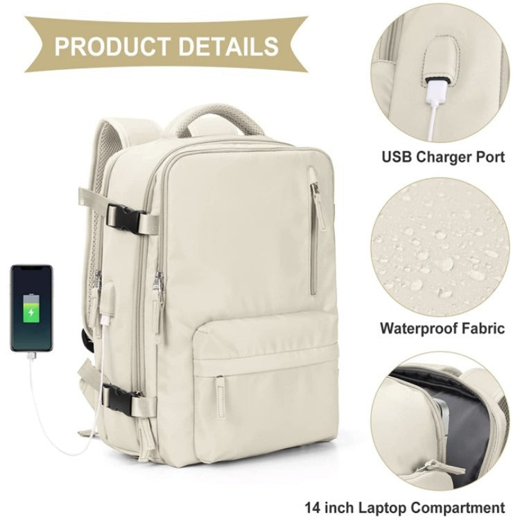 Waterproof Backpack with Laptop Compartment and Ergonomic Straps