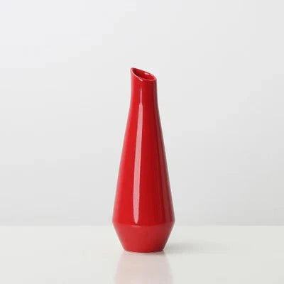 Yellow Porcelain Table Vase for Floral Arrangements