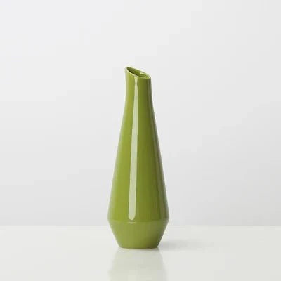 Yellow Porcelain Table Vase - Modern Decorative Jardinière