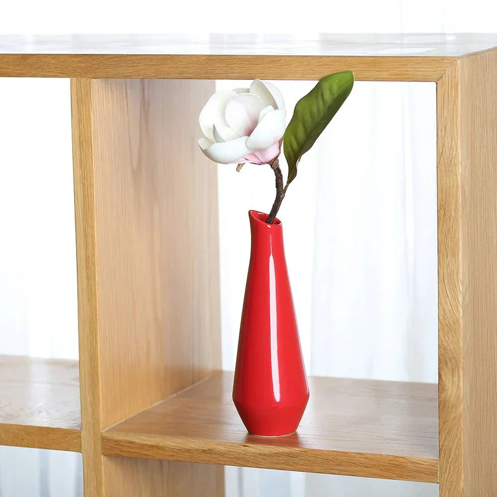 Yellow Porcelain Table Vase for Floral Arrangements