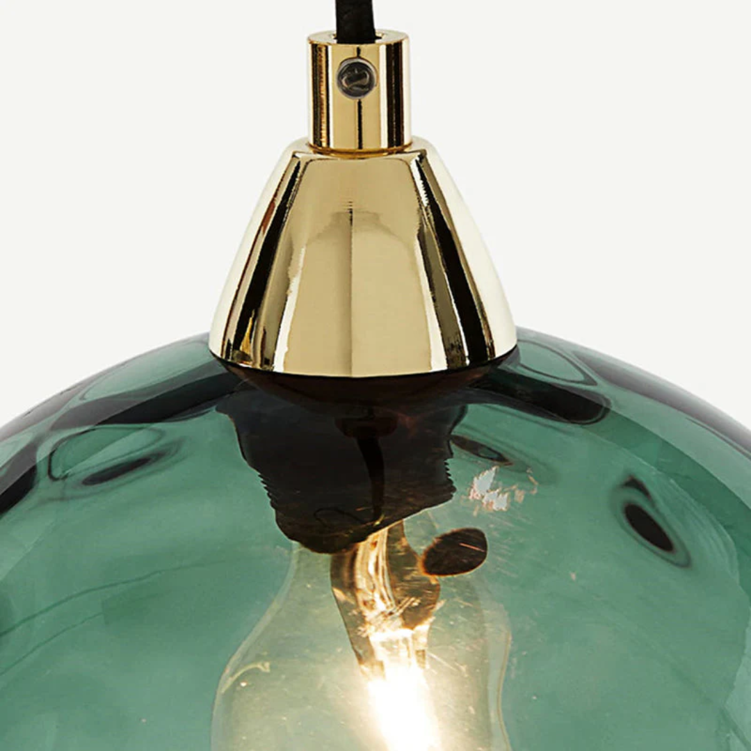Modern Cluster Pendant Light with 3 Adjustable Glass Lamps