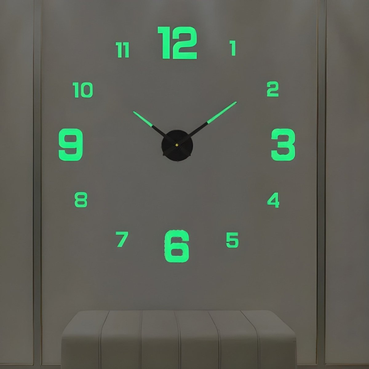 Modern Silent Wall Clock with Unique Number Design