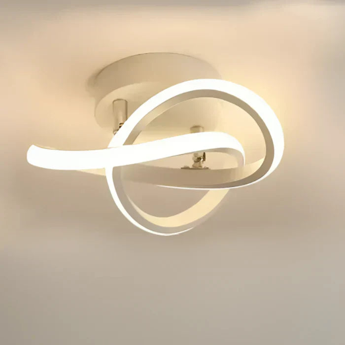 Modern LED Ceiling Light with Double Ring Design