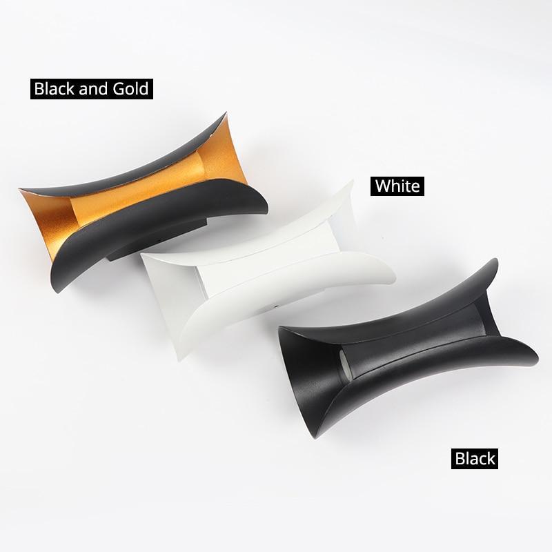 Modern Black-Gold LED Outdoor Wall Lamp