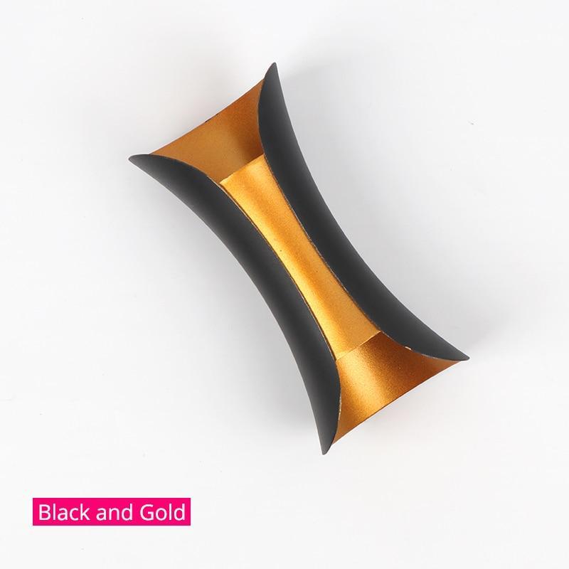 Modern Black-Gold LED Outdoor Wall Lamp
