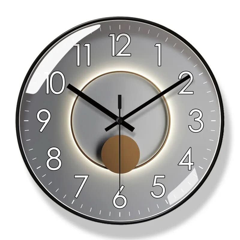 Nordic Style Silent Wall Clock with Quartz Movement