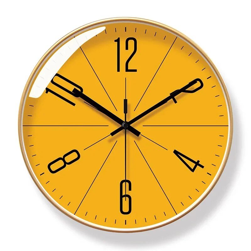 Scandinavian Minimalist Wall Clock with Quartz Movement