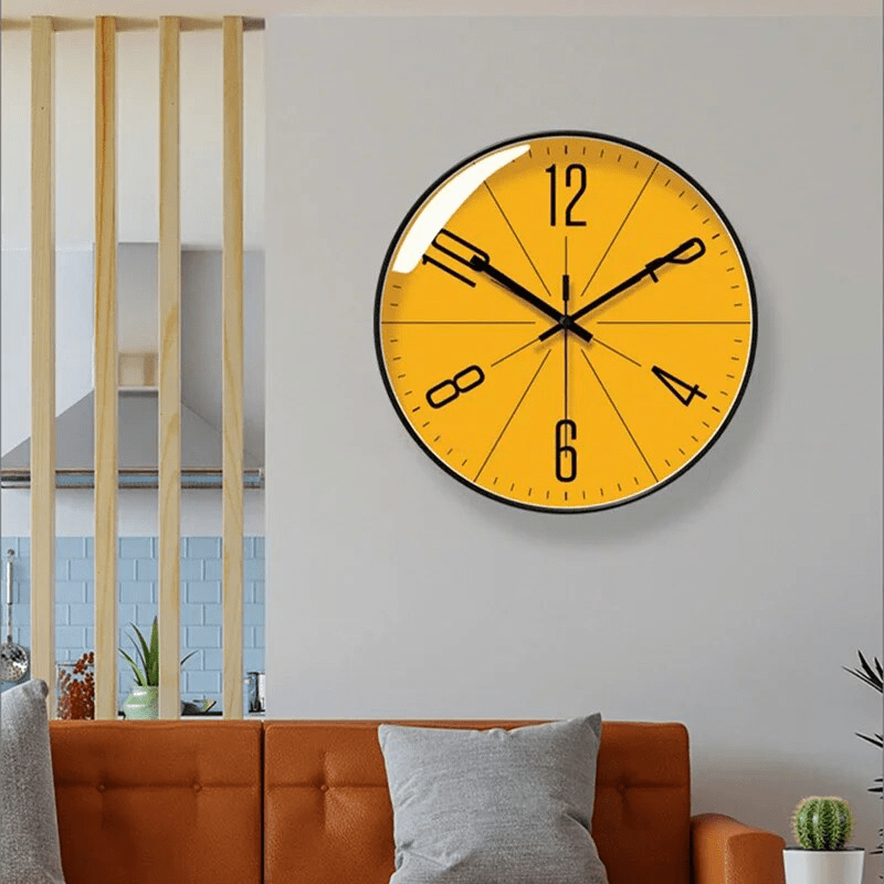 Scandinavian Minimalist Wall Clock with Quartz Movement