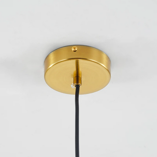 Modern Adjustable Spherical LED Pendant Light in Clear or Amber Glass