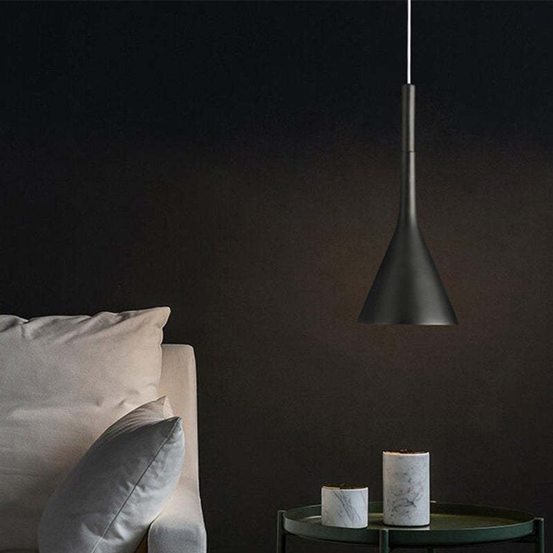 Modern Triangle Pendant Lamp with Adjustable Height and LED Bulb