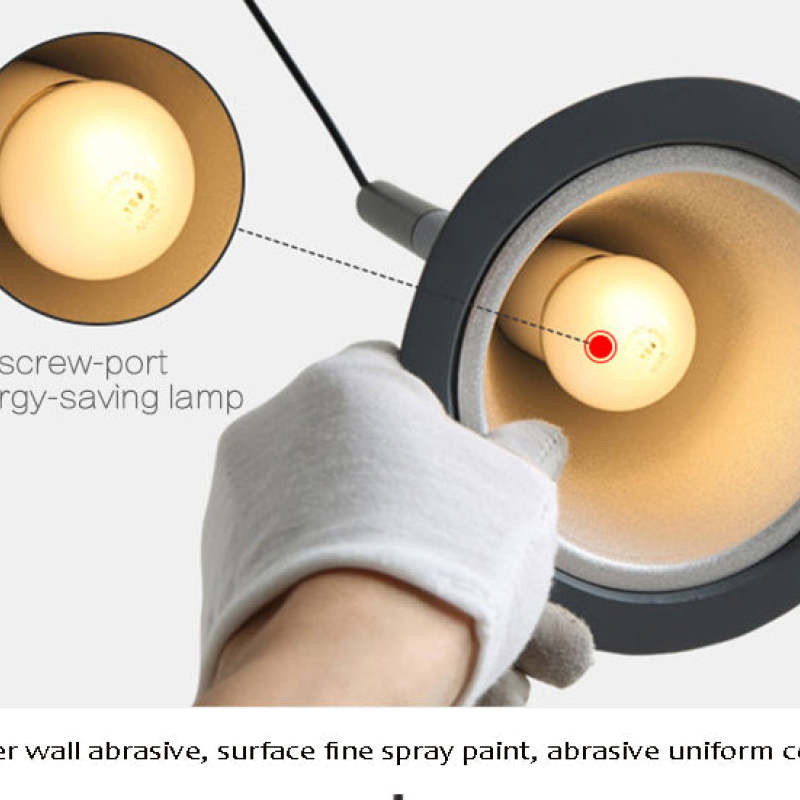 Modern Triangle Pendant Lamp with Adjustable Height and LED Bulb