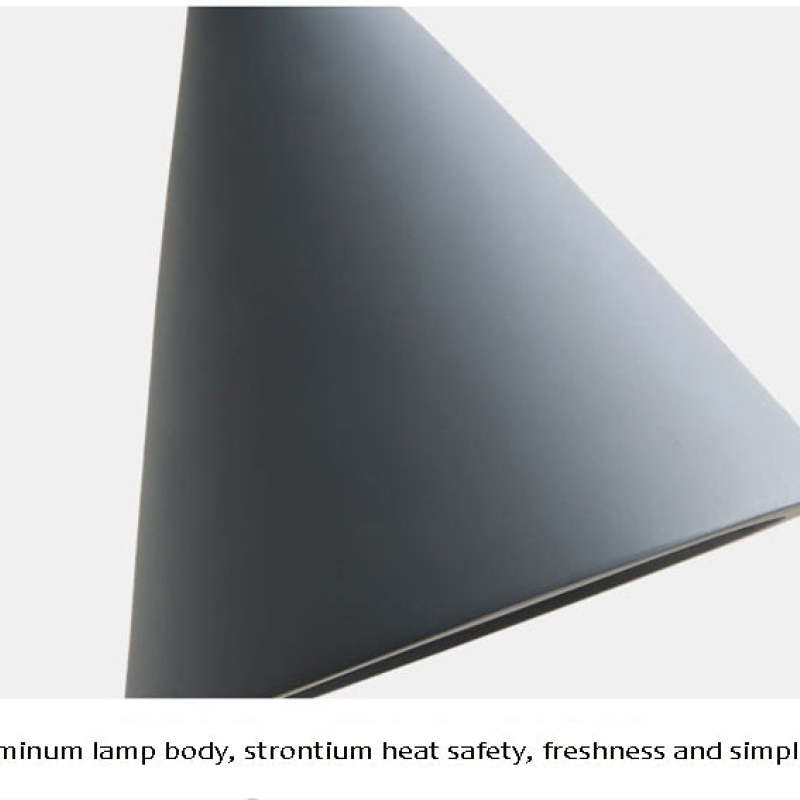 Modern Triangle Pendant Lamp with Adjustable Height and LED Bulb