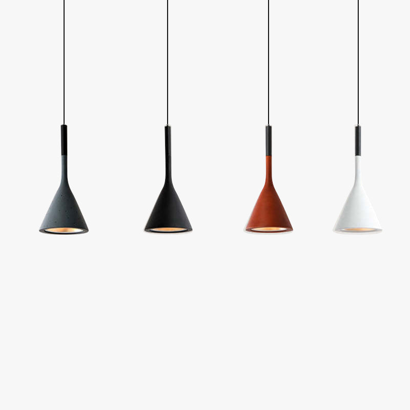 Modern Triangle Pendant Lamp with Adjustable Height and LED Bulb